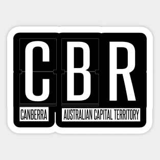 CBR - Canberra Airport Code Souvenir or Gift Shirt Apparel Sticker